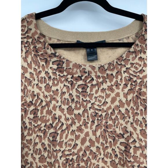 Marc By Marc Jacobs Womens Brown Animal Print Pull Over Top Shirt Small - Picture 9 of 12